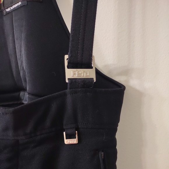 Fera Black Snow Bibs, Size 34R - Picture 10 of 11